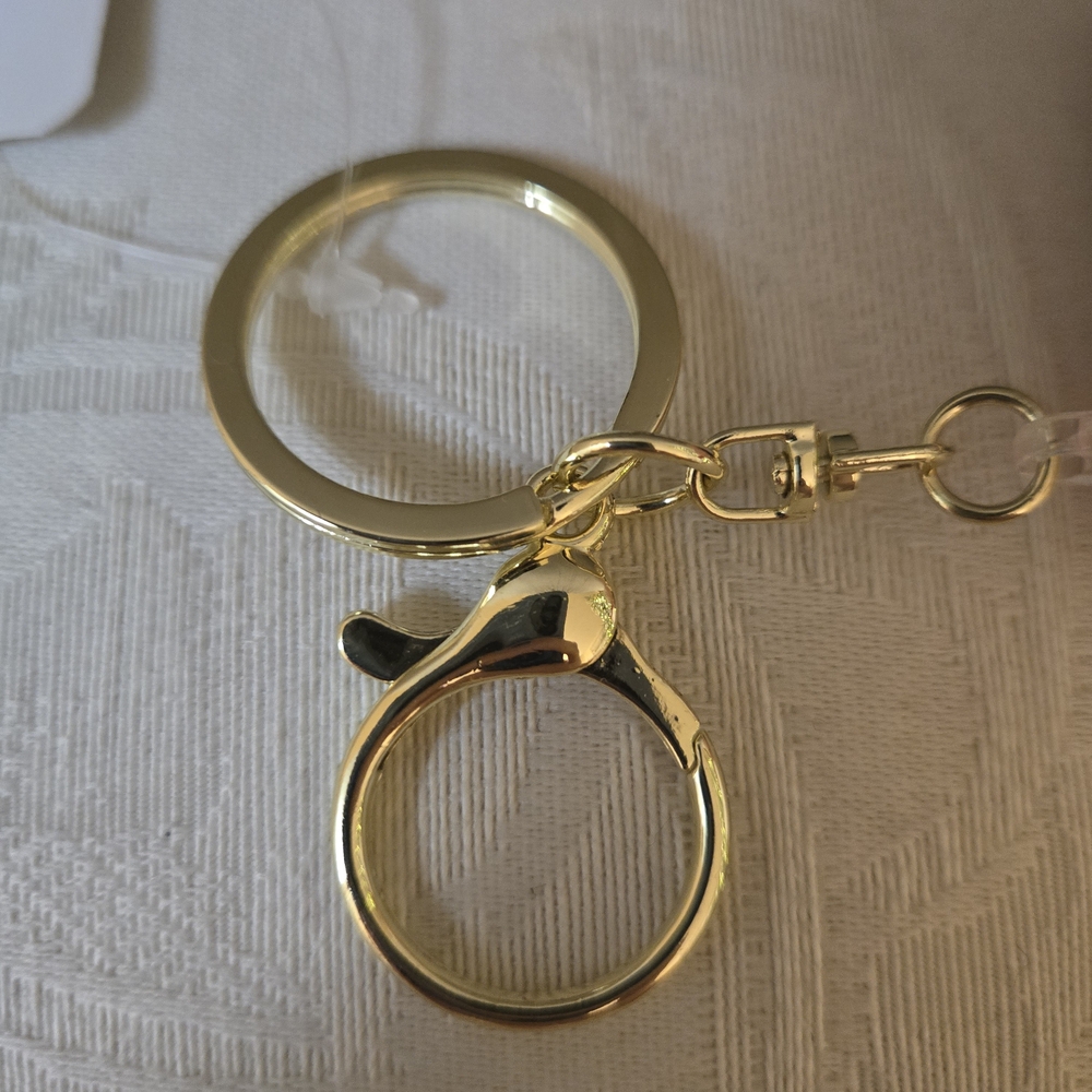 Gong Cha "Bubble Tea" Keychain with Lobster Claw & Ring, Green - Picture 8 of 9